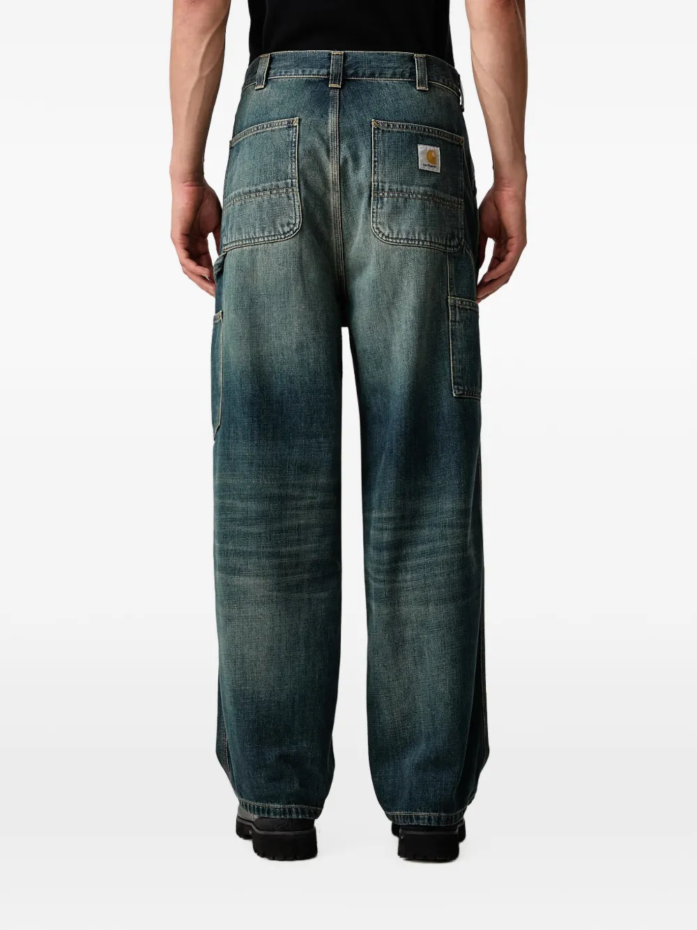 Carhartt WIP OG Single Knee carpenter jeans met vervaagd effect Blauw