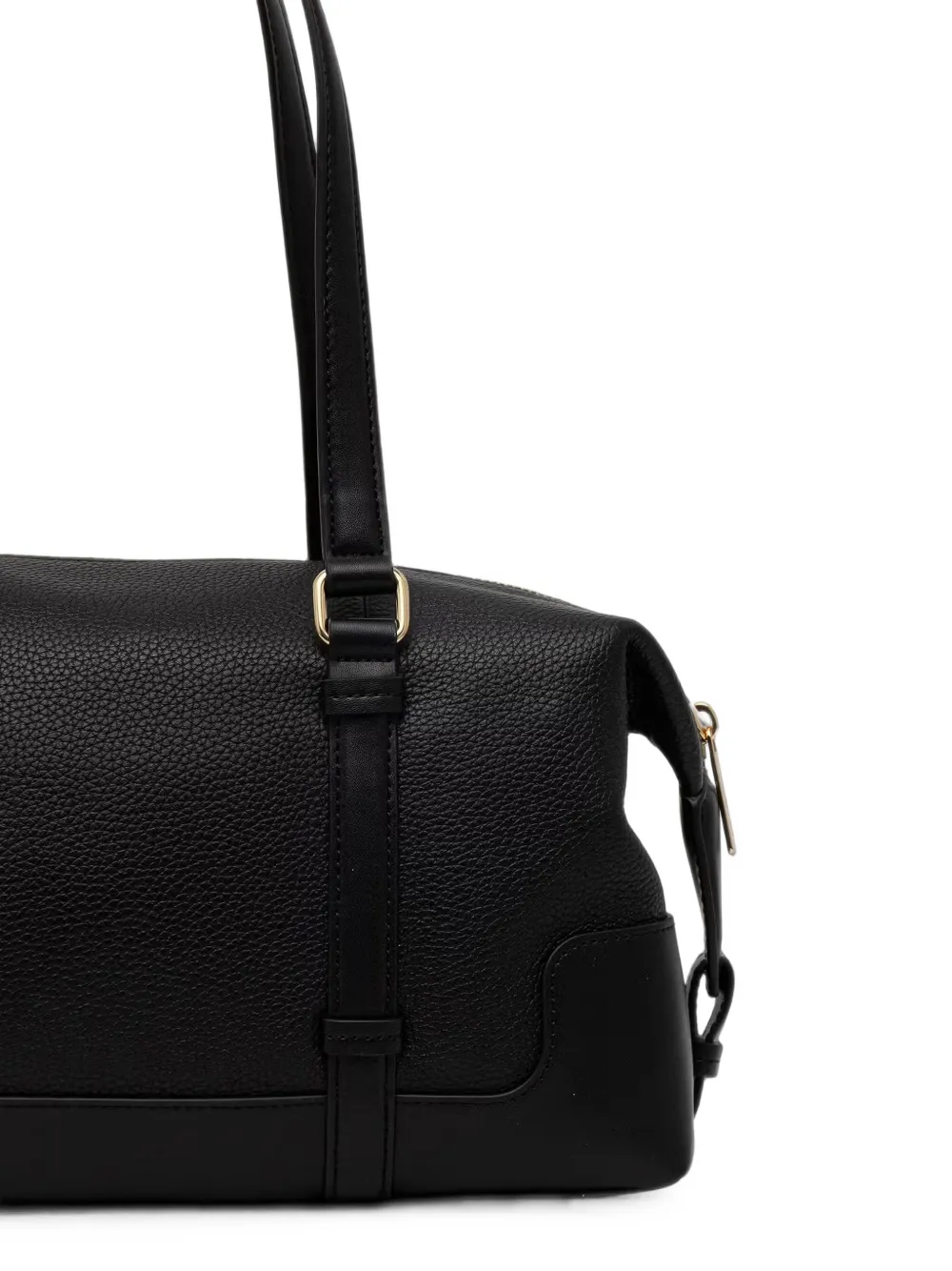 Michael Kors large Teddi grained leather shoulder bag Zwart