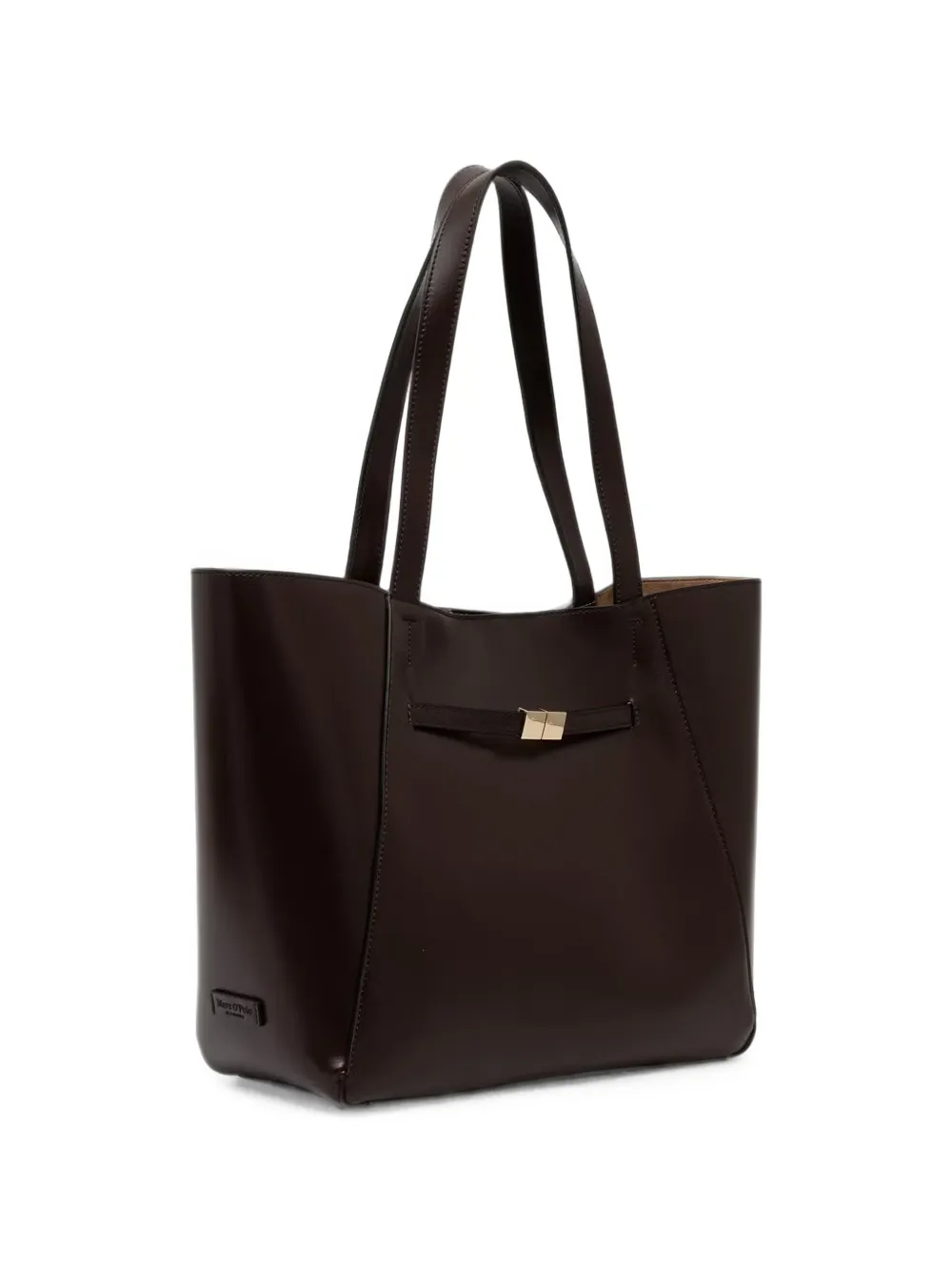 Marc O'Polo Tessa logo-patch pouch-detail tote bag Bruin