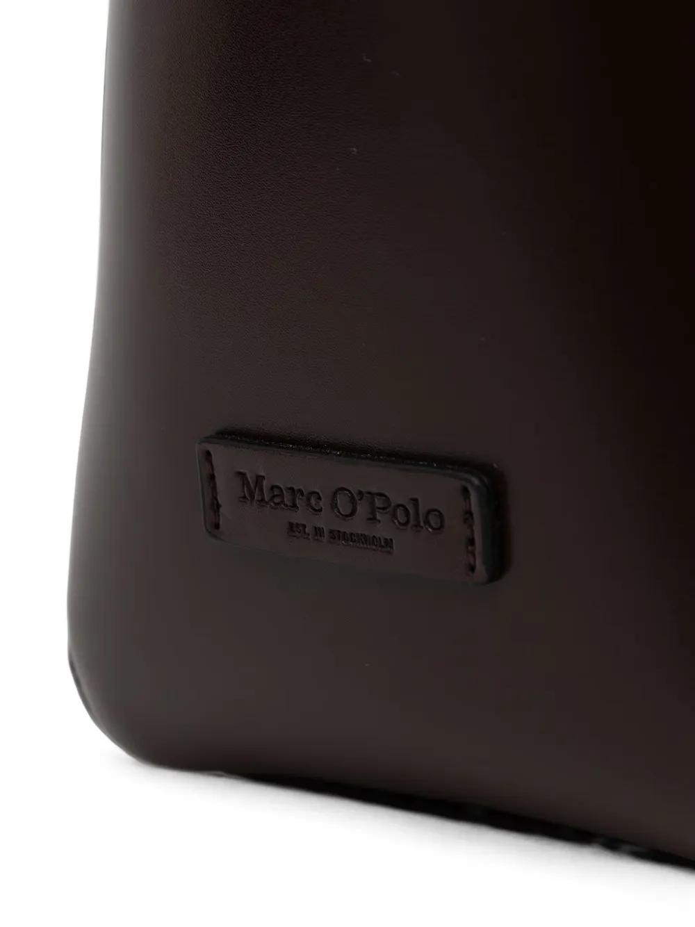 Marc O'Polo Tessa logo-patch pouch-detail tote bag Bruin