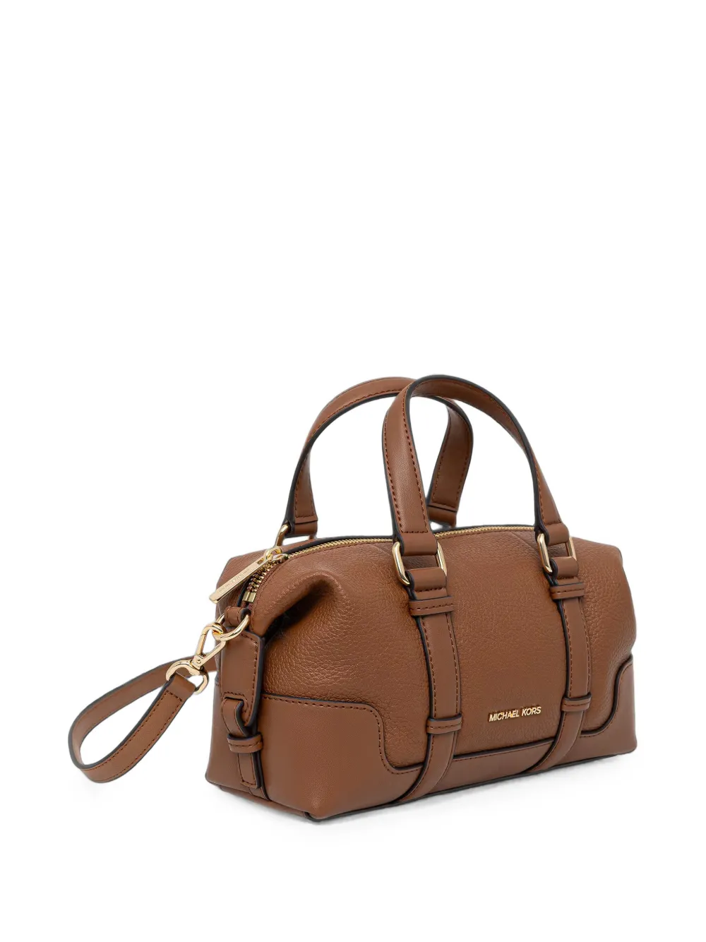 Michael Kors Schoudertas van bewerkt leer Bruin