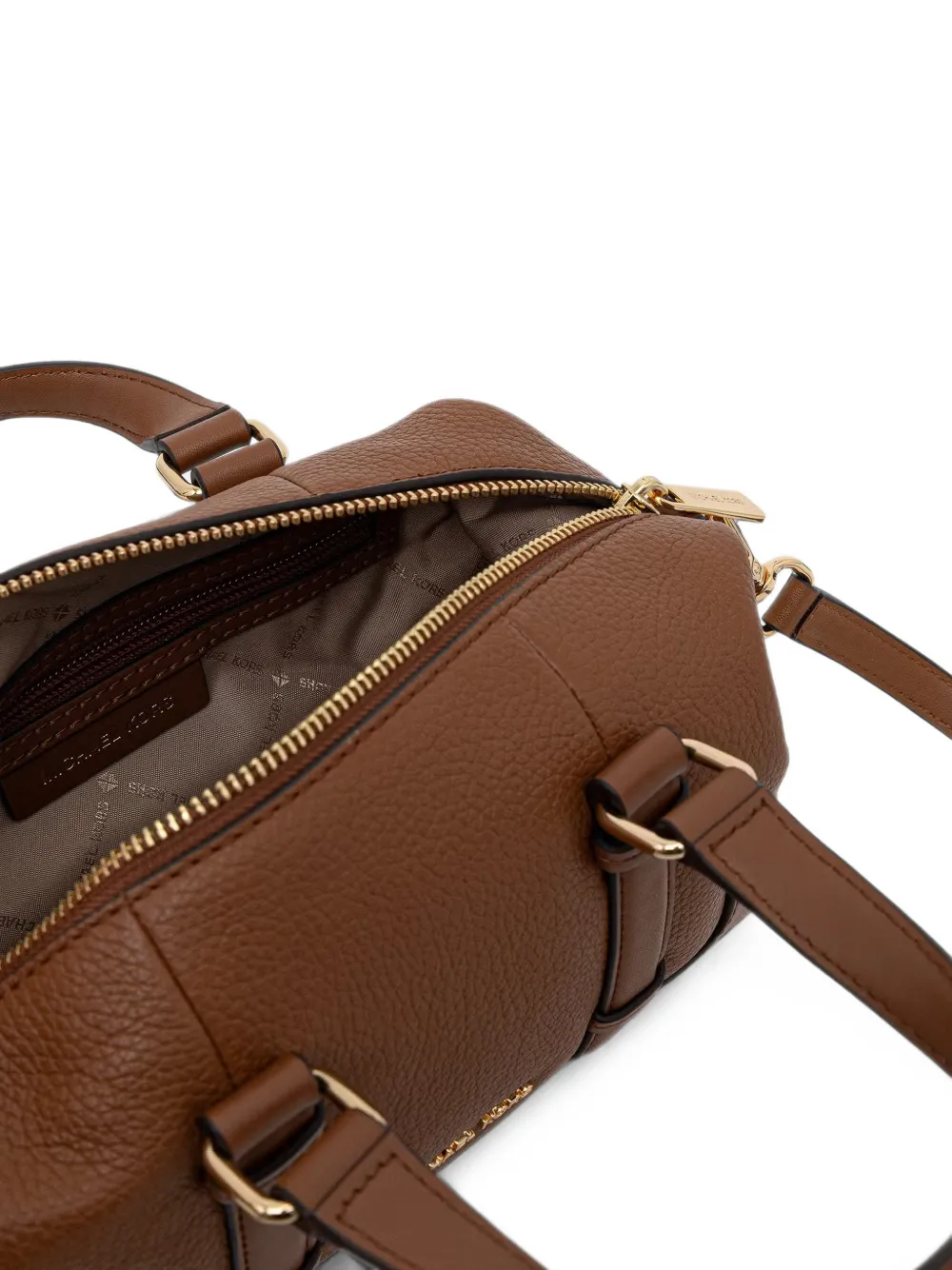 Michael Kors Schoudertas van bewerkt leer Bruin