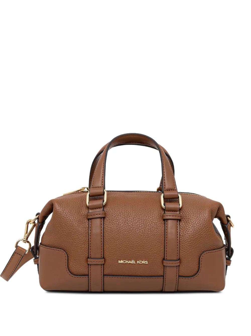 Michael Michael Kors grained-leather shoulder bag - Brown