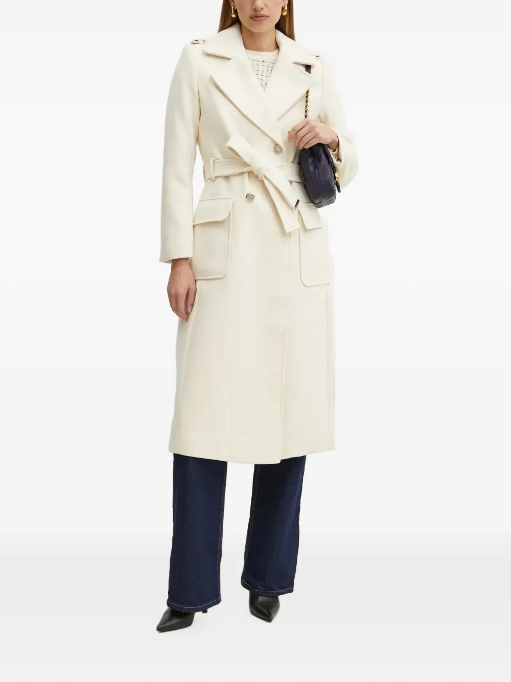 Morgan Jas met ceintuur Beige