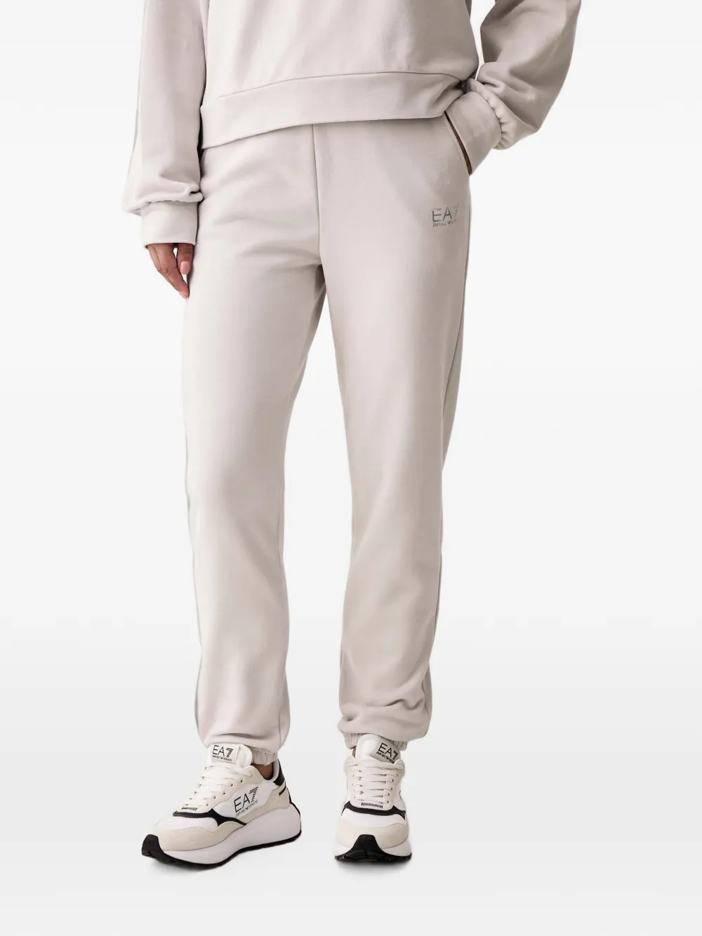 Ea7 Emporio Armani Trainingspak met logodetail Beige