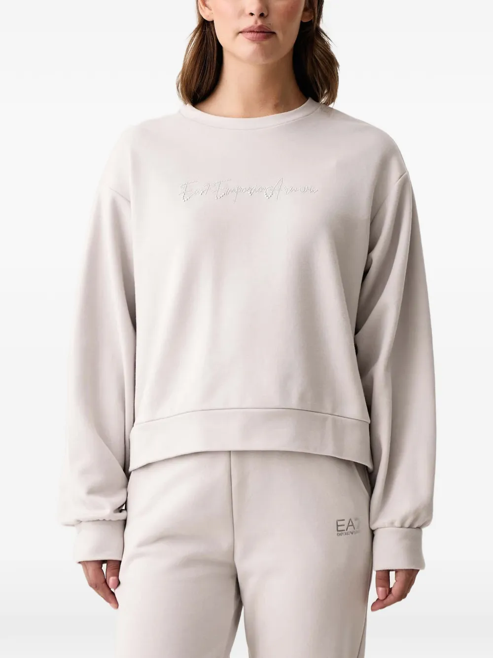 Ea7 Emporio Armani logo-detail tracksuit - Toni neutri