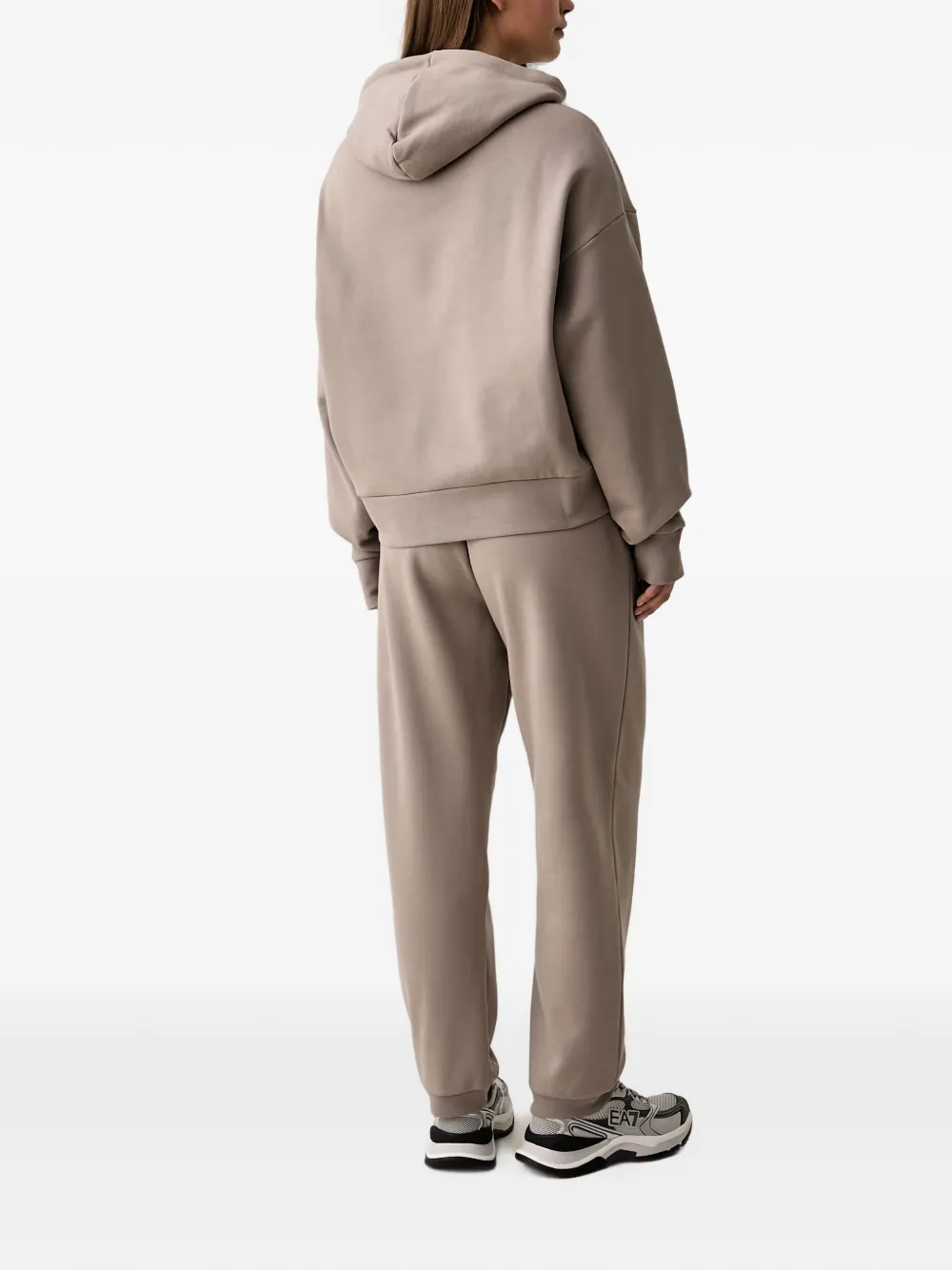 Ea7 Emporio Armani logo-detail tracksuit Beige