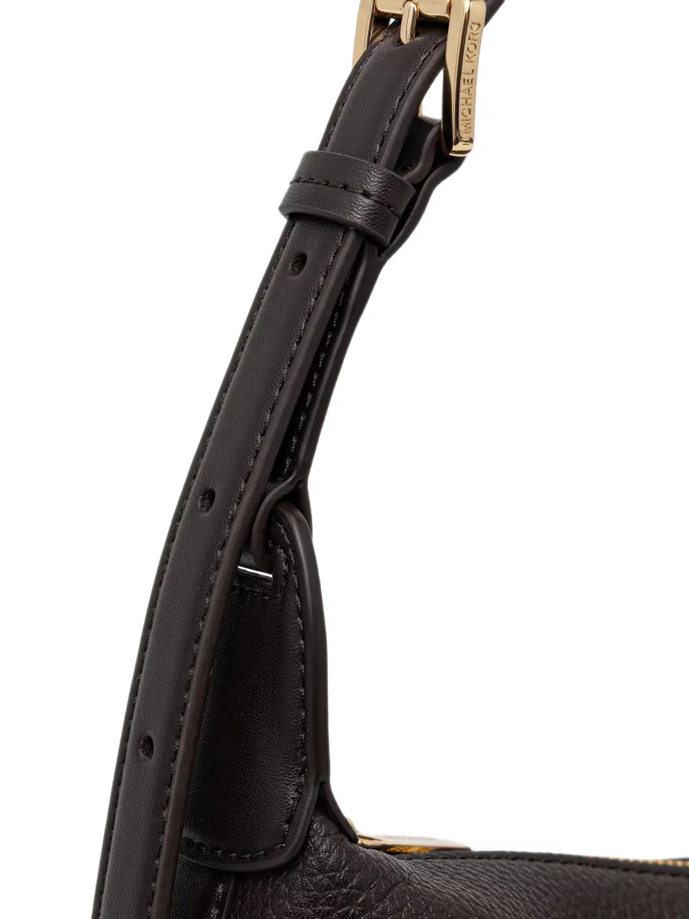 Michael Kors Medium Teddi leren schoudertas met textuur Bruin