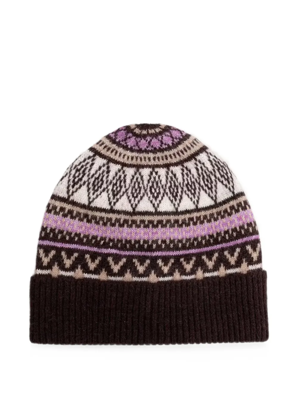 Marc O'Polo Jacquard-knit beanie hat - Marron Marc O'Polo Jacquard-knit beanie hat - Marron