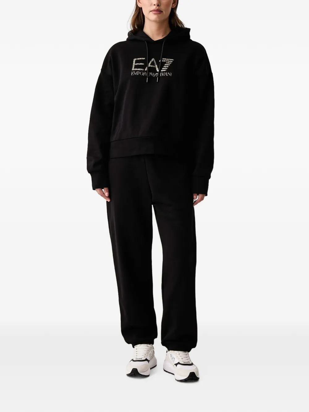 Ea7 Emporio Armani Trainingspak met logoprint Zwart