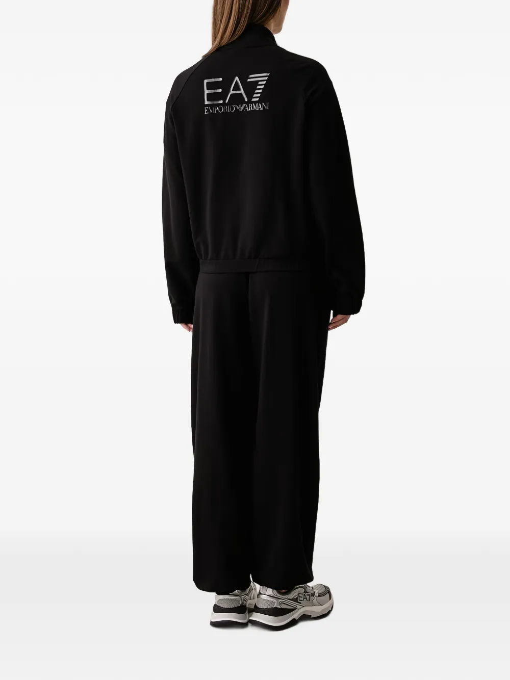 Ea7 Emporio Armani Trainingspak met logodetail Zwart