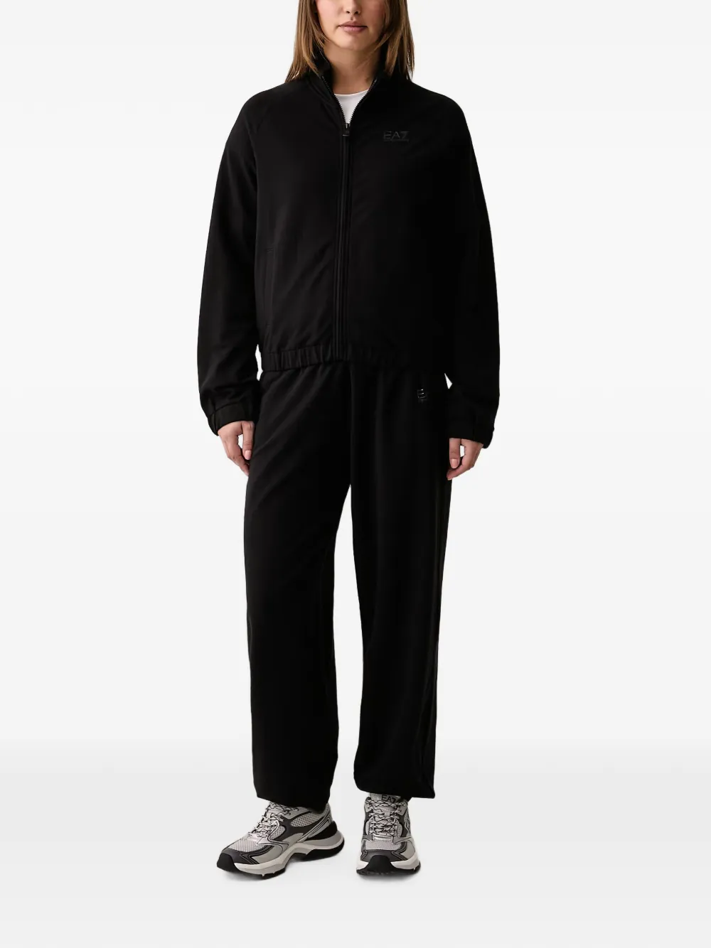 Ea7 Emporio Armani Trainingspak met logodetail Zwart