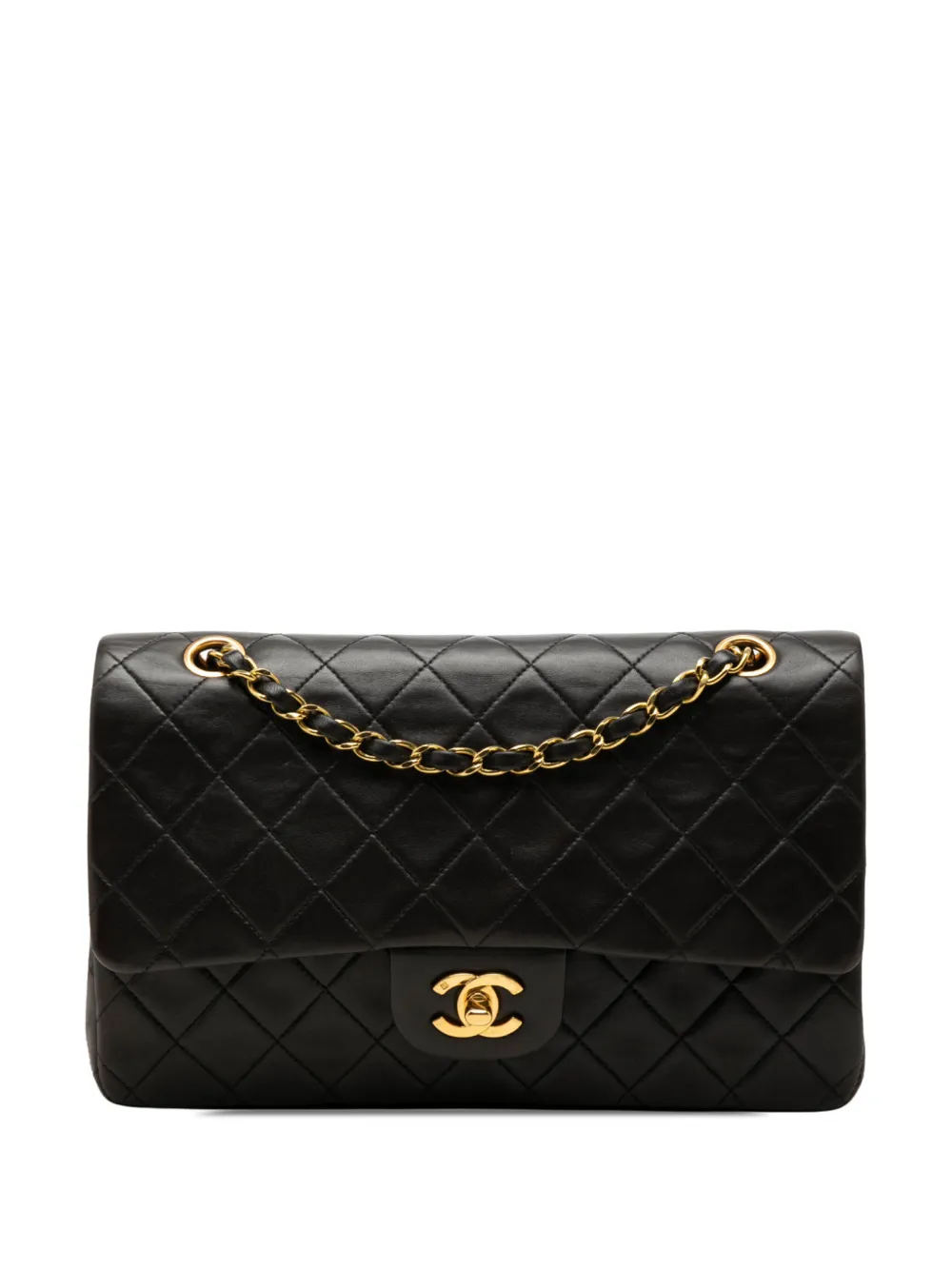 CHANEL Pre-Owned 1991-1994 Medium Classic Lambskin Double Flap shoulder bag - Nero