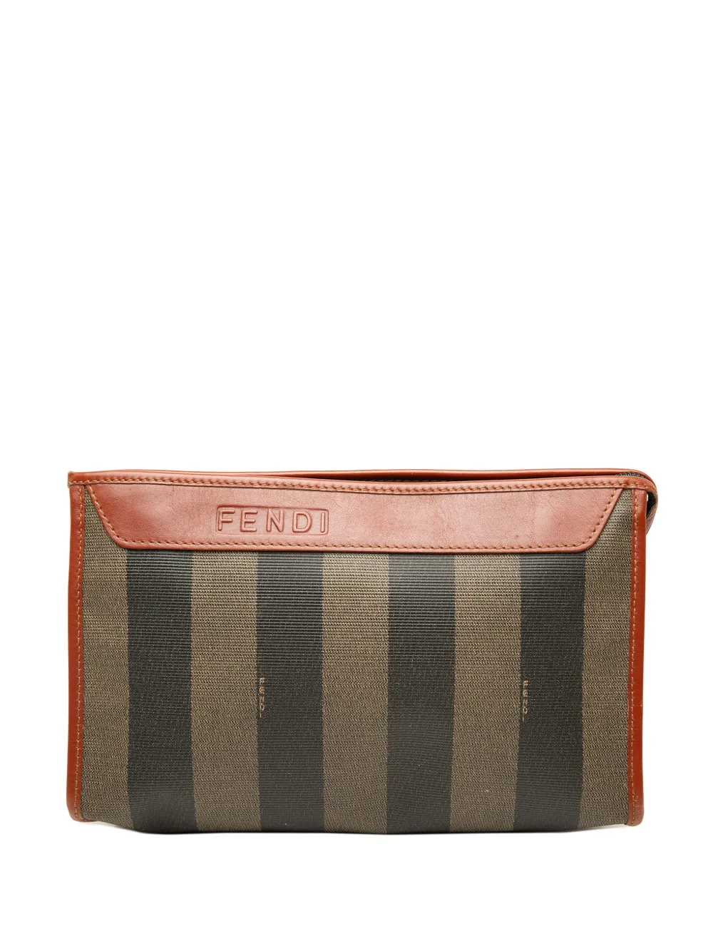 Fendi Pre-Owned pochette Pequin en toile enduite (XXe siècle) - Marron Fendi Pre-Owned pochette Pequin en toile enduite (XXe siècle) - Marron
