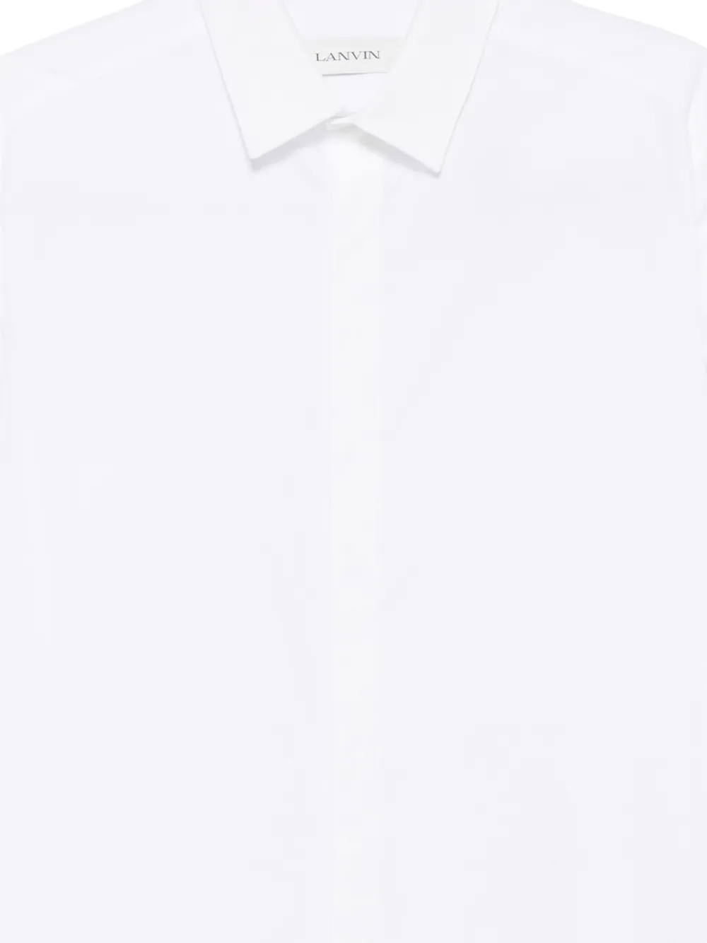 Lanvin Overhemd met verborgen voorkant Wit