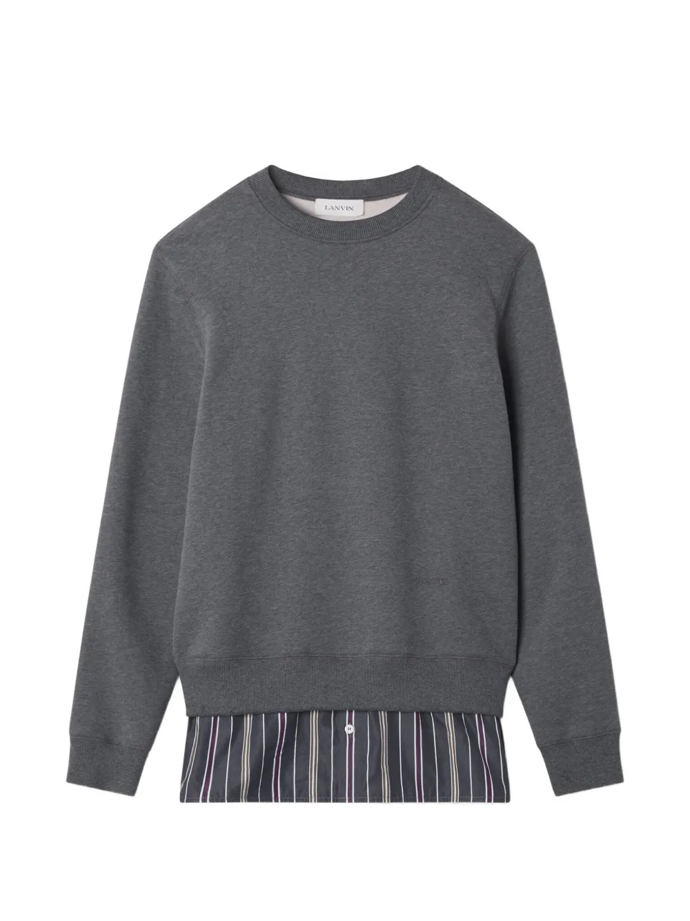 Lanvin Jersey trui met gelaagd detail Grijs