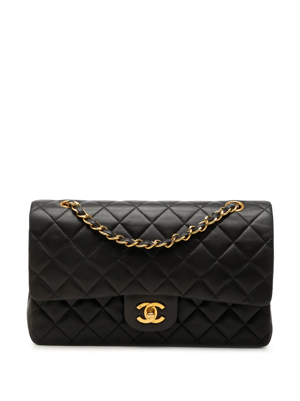CHANEL Pre-Owned 1996-1997 Medium Classic Lambskin Double Flap shoulder bag - Nero