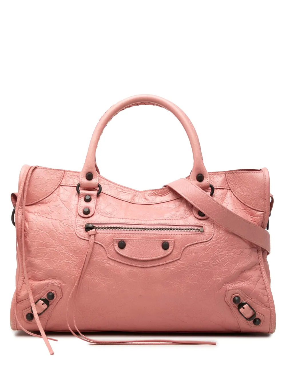 Balenciaga Pre-Owned mini sac à main Motocross Classic City en peau d'agneau (2012) - Rose