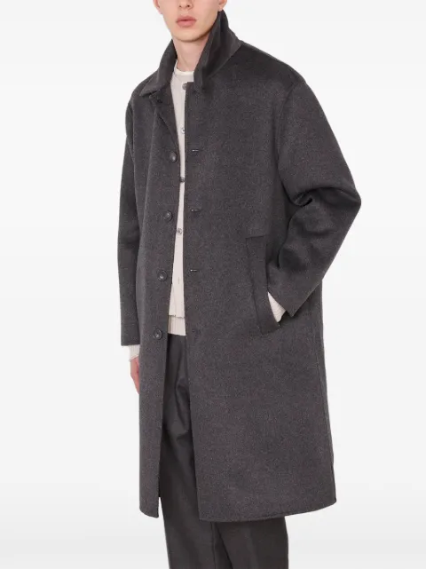 Officine Generale Braxton button-fastening wool coat