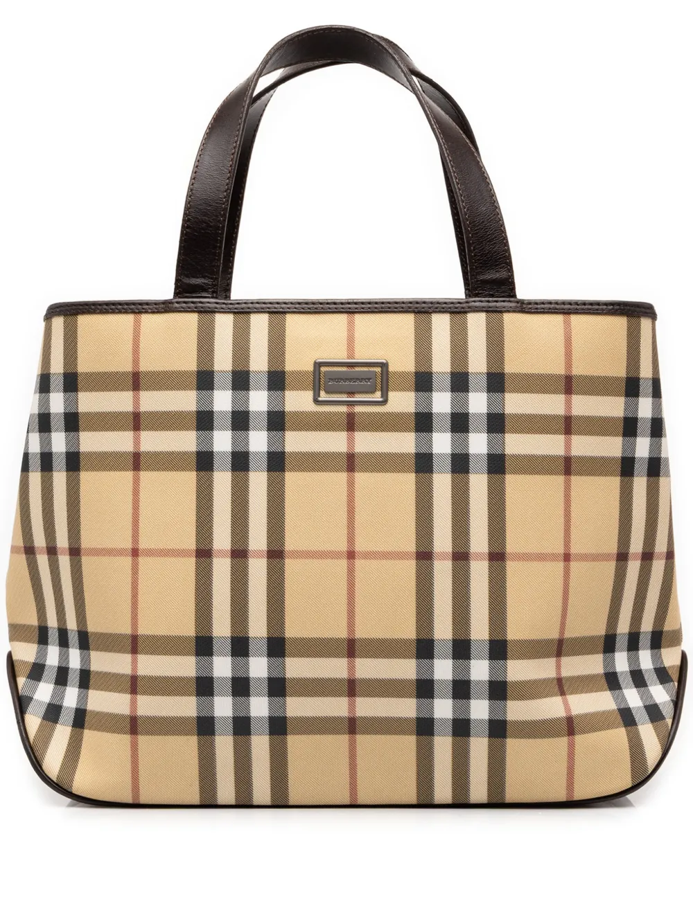 Burberry Pre-Owned 2000-2017 House Check Coated Canvas tote bag - Neutrals