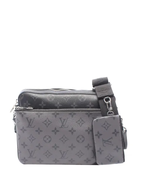 Louis Vuitton Pre-Owned 2016-2026 Monogram Eclipse Trio Messenger crossbody bag