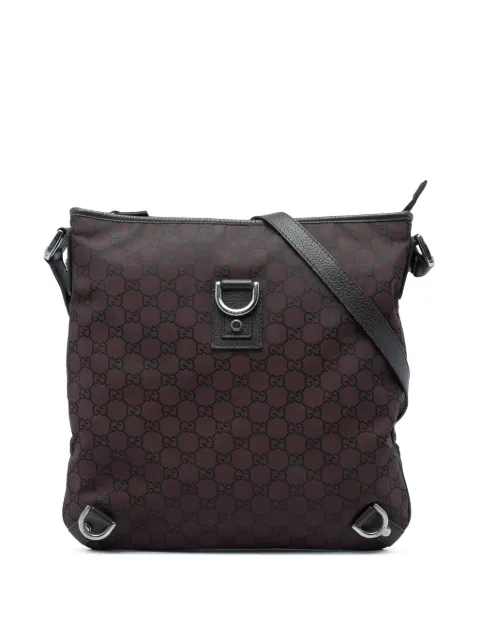 Gucci Pre-Owned bandolera Abbey de nylon con anilla en D y logo GG 2016-2026