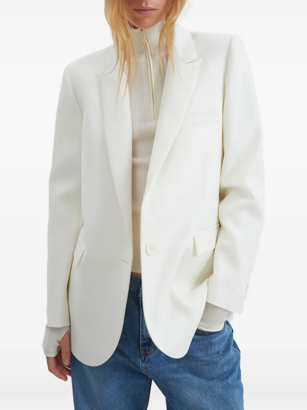 The Frankie Shop Amelia tailored blazer Wit