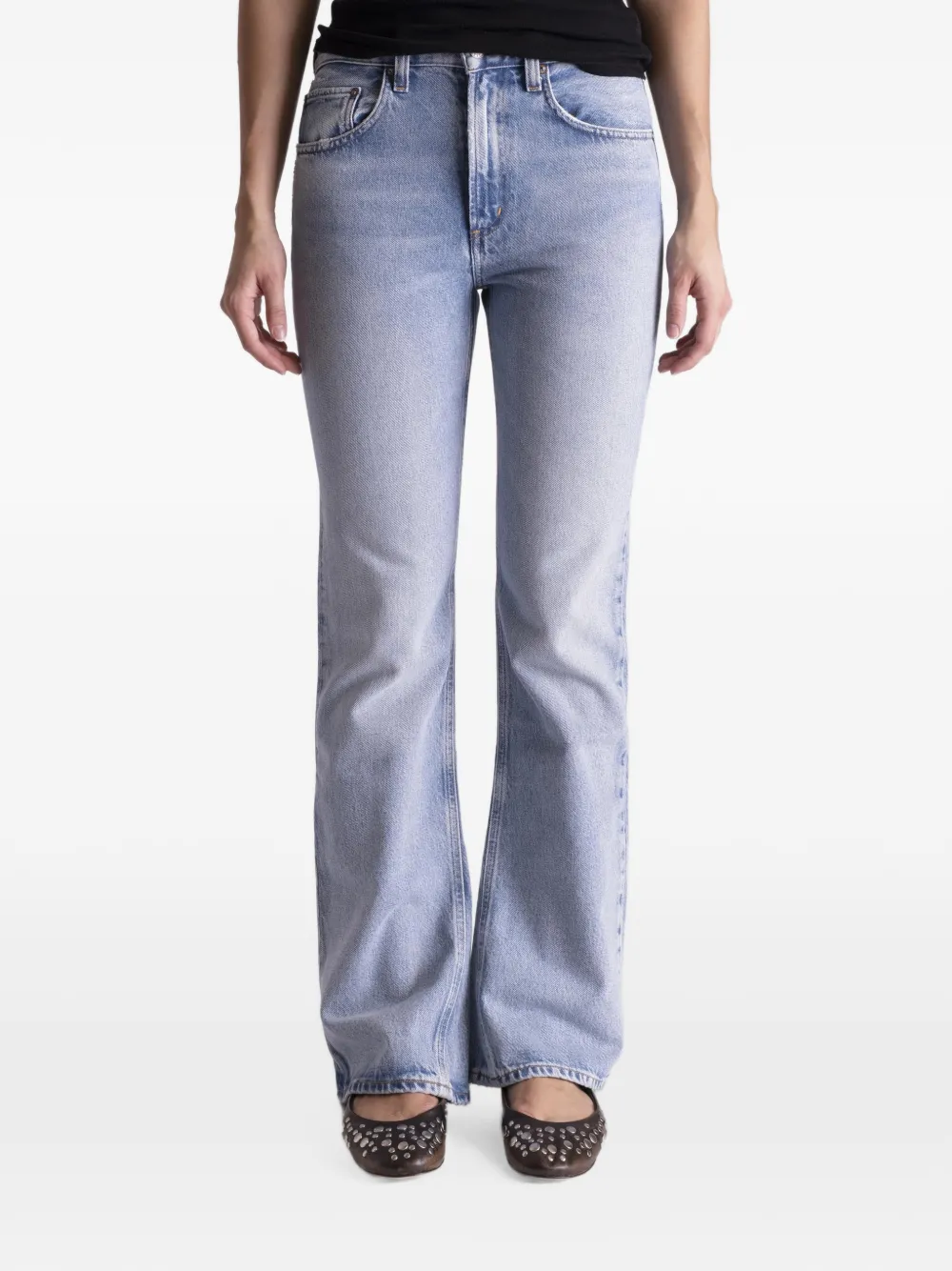 AGOLDE Kick Boot mid-rise jeans - Blau