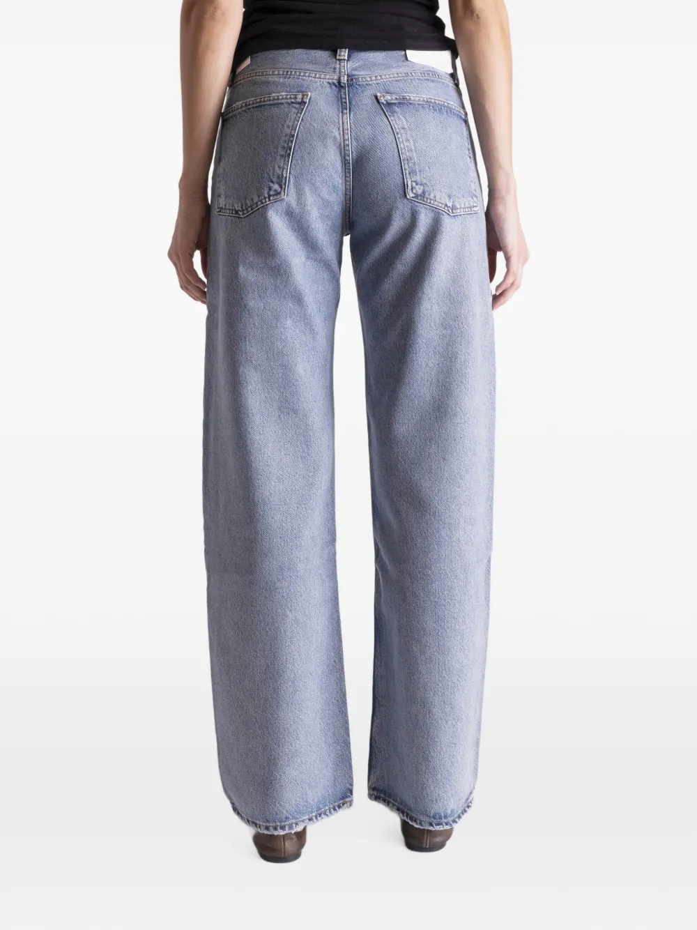 AGOLDE Arc Criss Cross jeans Blauw