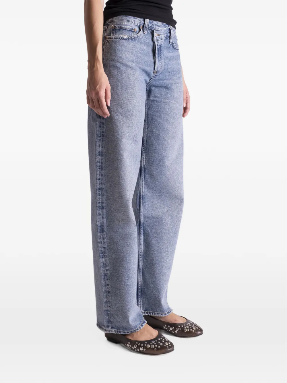 AGOLDE Arc Criss Cross jeans Blauw