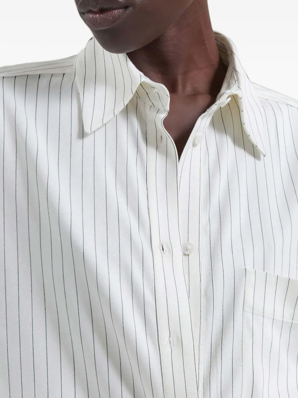 The Frankie Shop Oana button-up blouse Wit