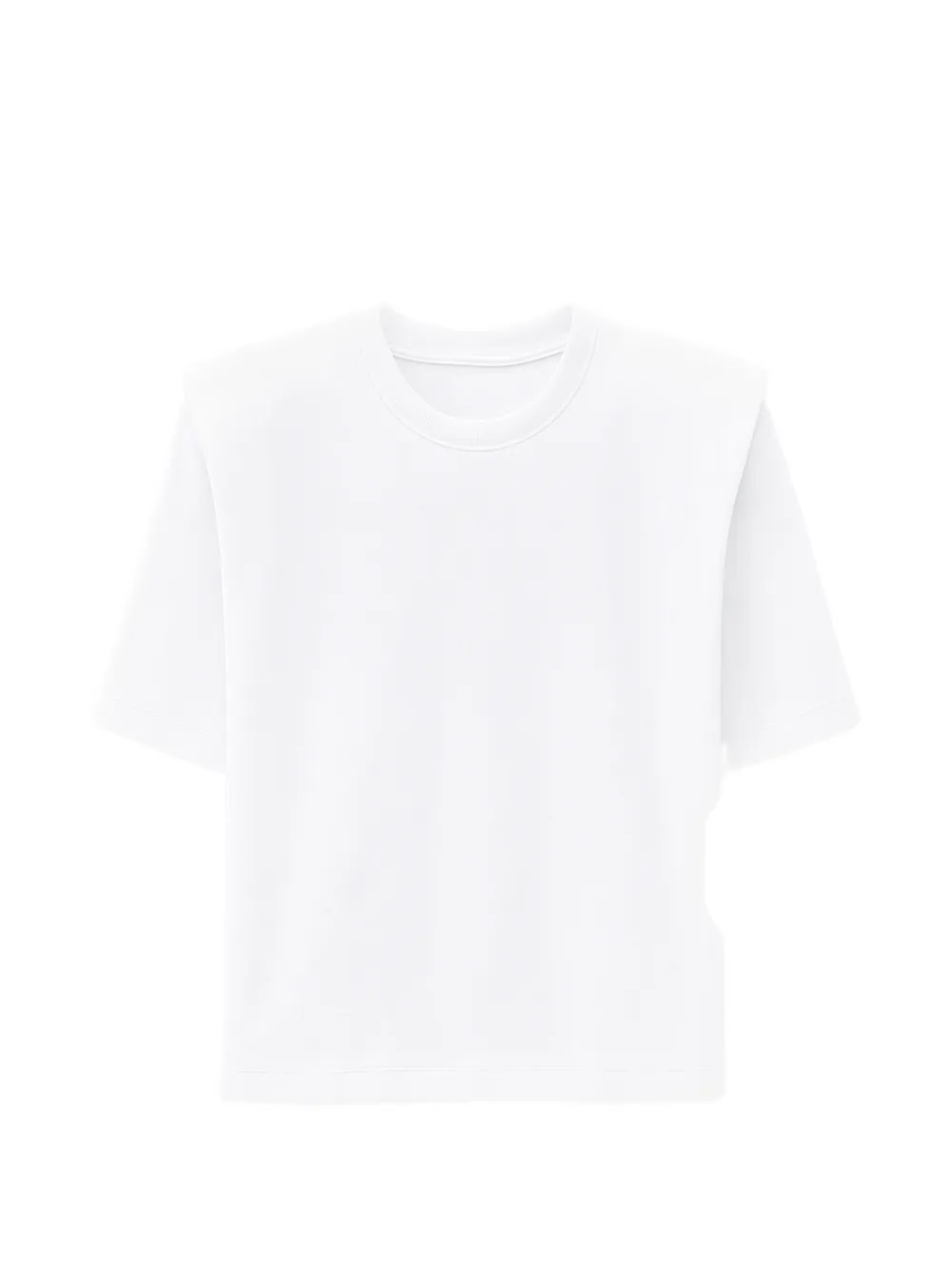 The Frankie Shop Carrington padded-shoulder T-shirt Wit