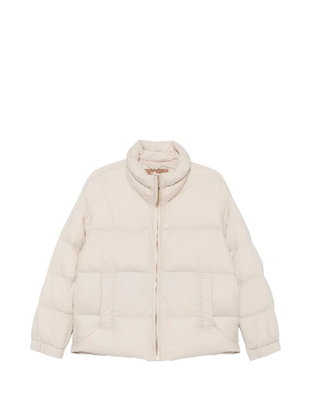Max Mara quilted high-neck jacket - Nude