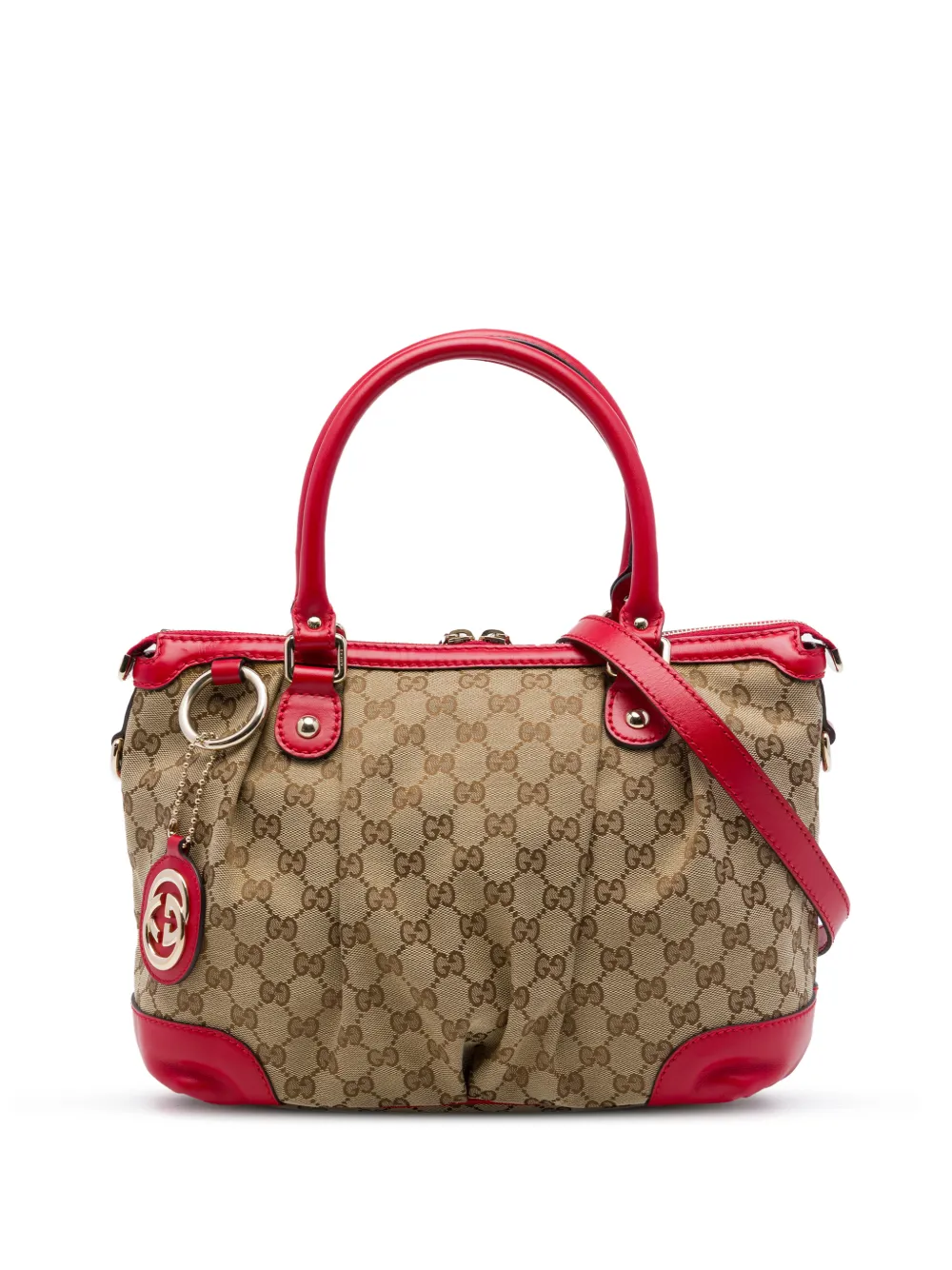 Gucci Pre-Owned 2016-2026 GG Canvas Sukey satchel - Rosso