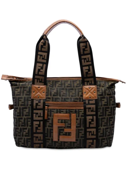 Fendi Pre-Owned tote de lona Zucca con logo FF 2000-2010