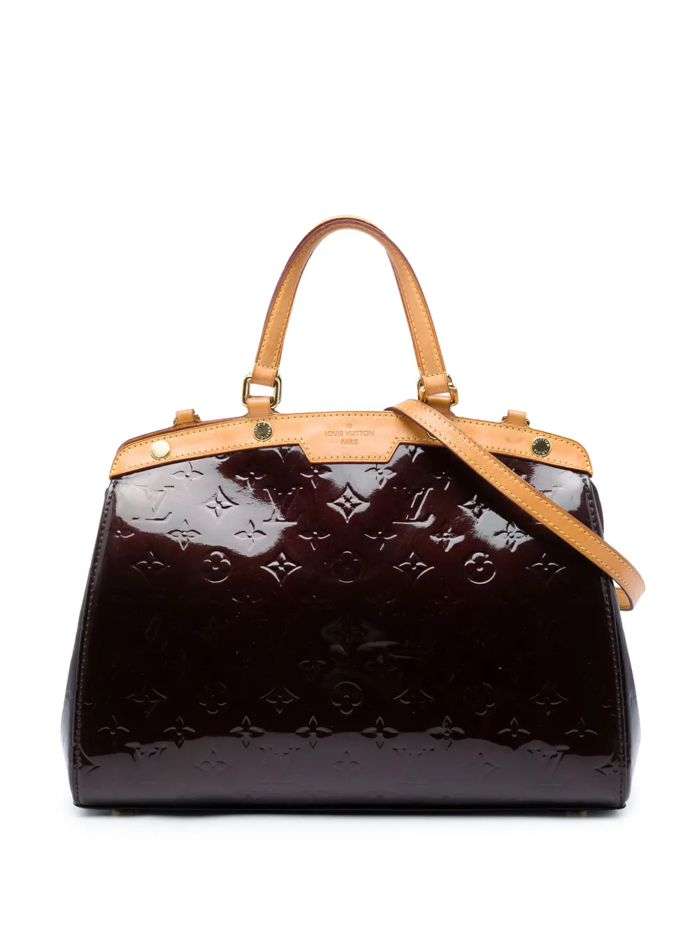 Louis Vuitton Pre-Owned 2014 Monogram Vernis Brea MM satchel - Purple