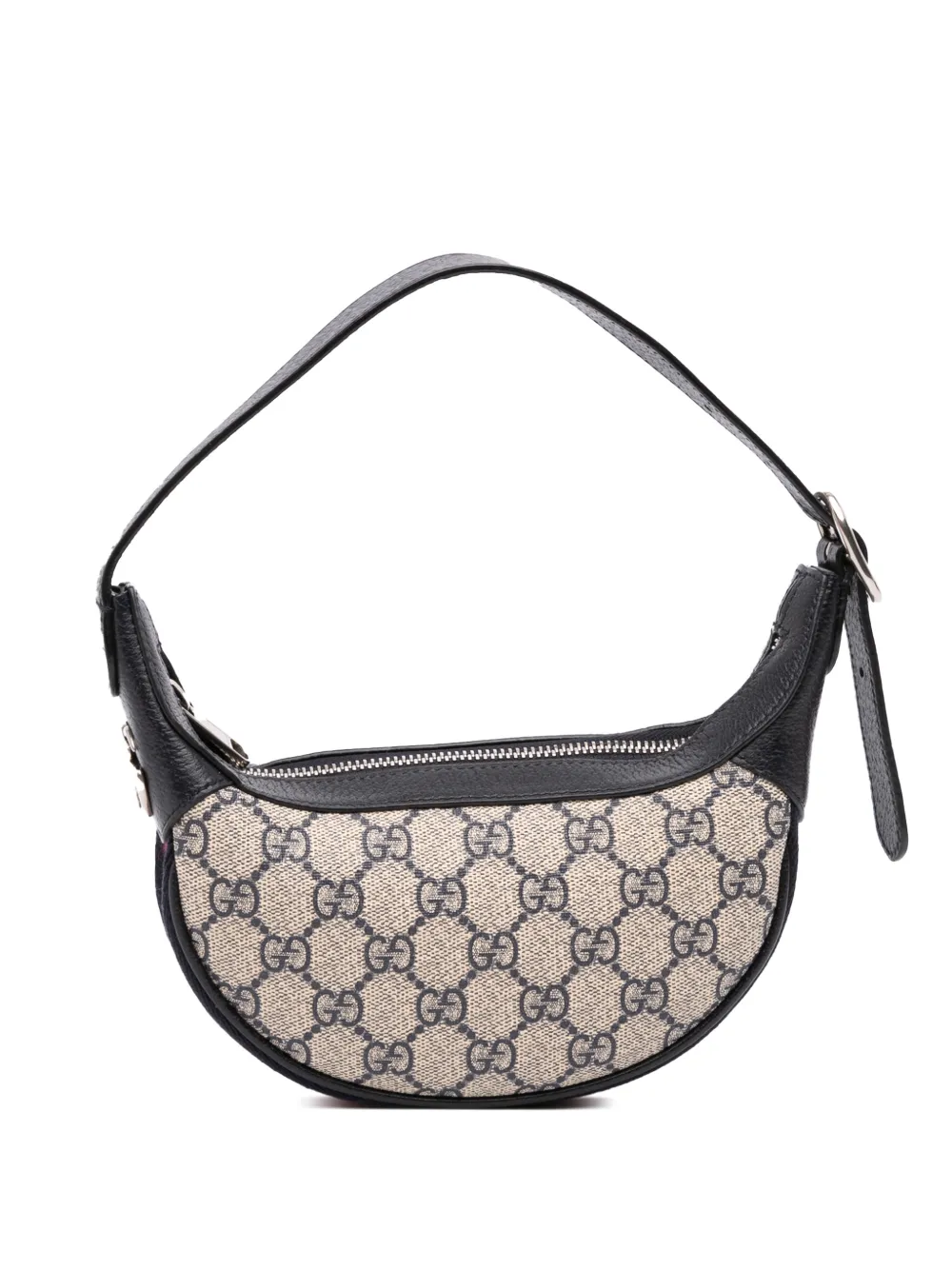 Gucci Pre-Owned 2016-2026 Mini GG Supreme Web Ophidia shoulder bag - Nude