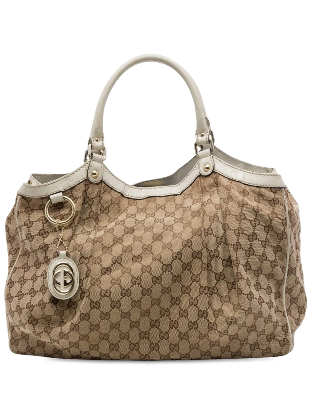 Gucci Pre-Owned 2016-2026 Large GG Canvas Sukey tote bag - Weiß