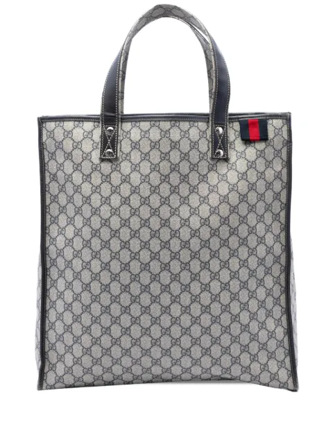 Gucci Pre-Owned cabas GG Supreme à rayure Web (2016-2026)