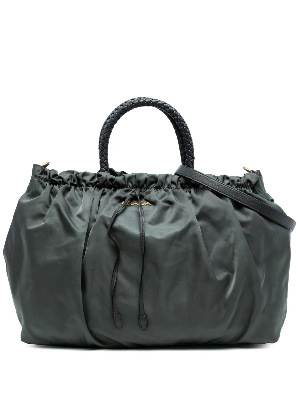 Prada Pre-Owned 2013-2025 Tessuto Bow satchel - Grigio