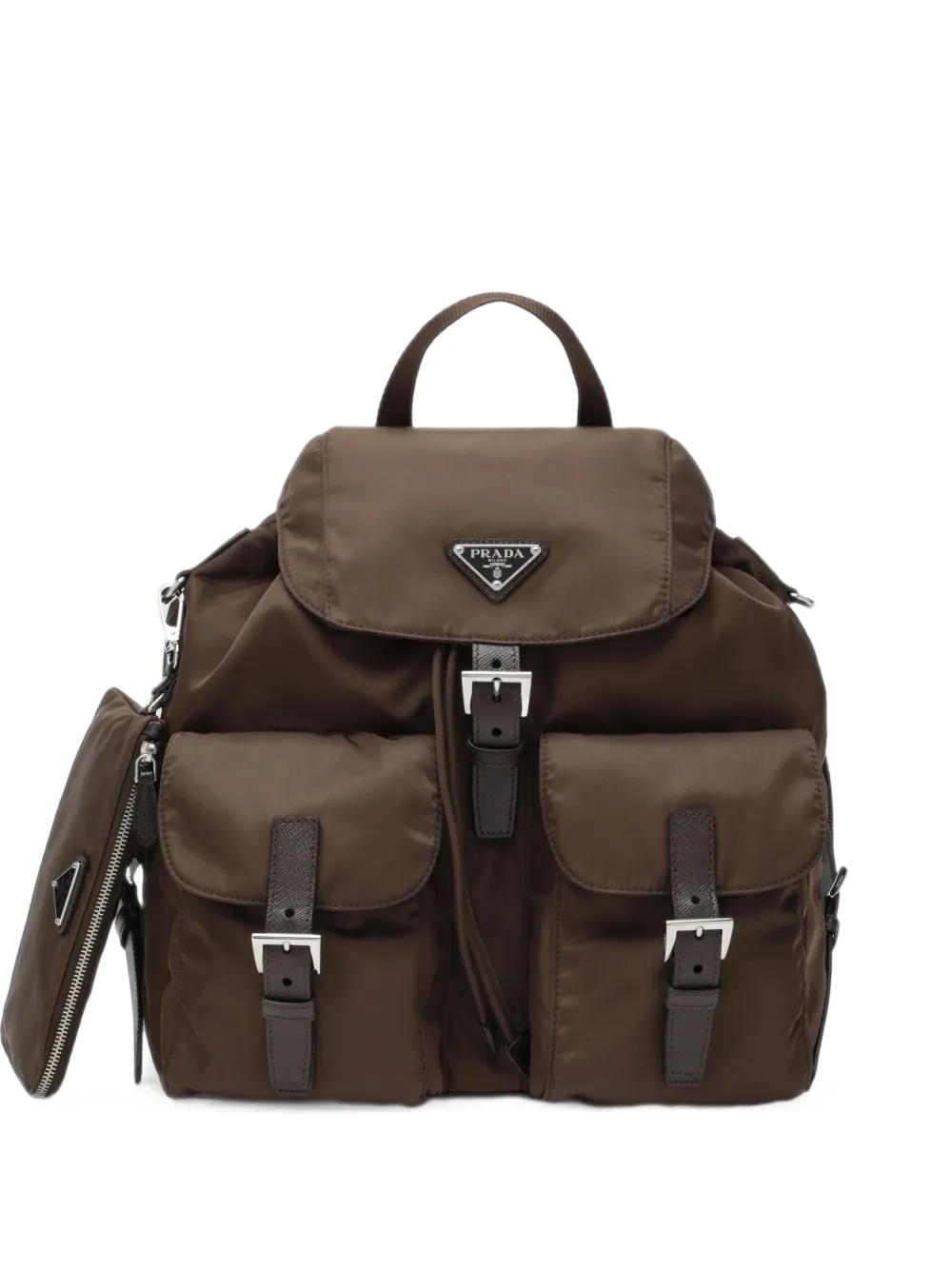 Prada medium Re-Nylon backpack - Marrone