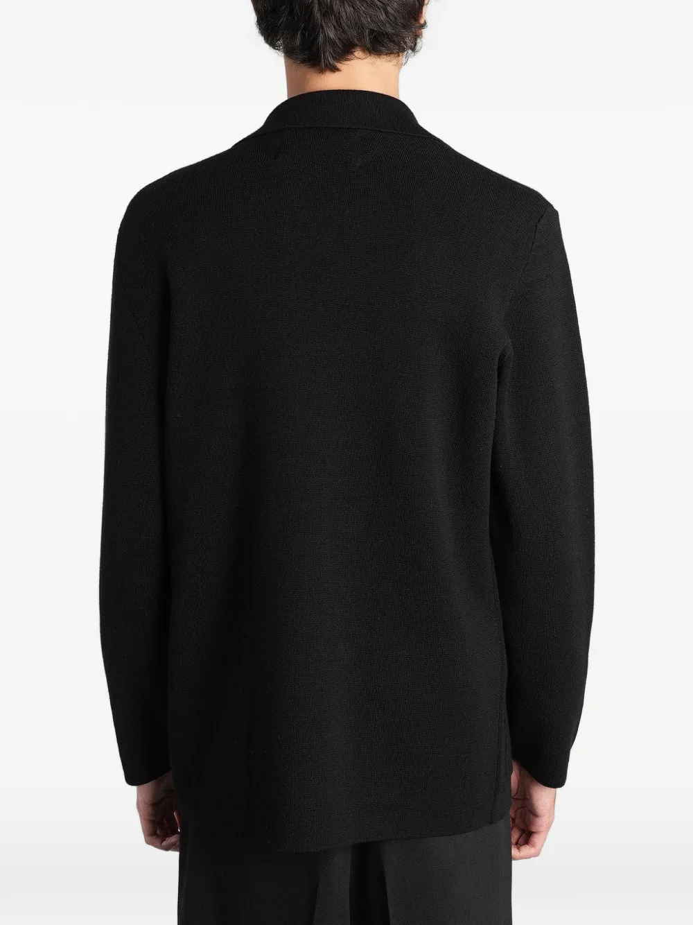 Tagliatore double-breasted knit blazer Zwart