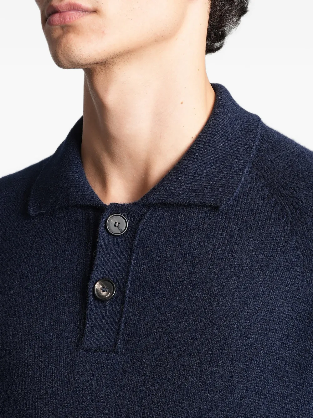 Tagliatore long-sleeve polo shirt Blauw