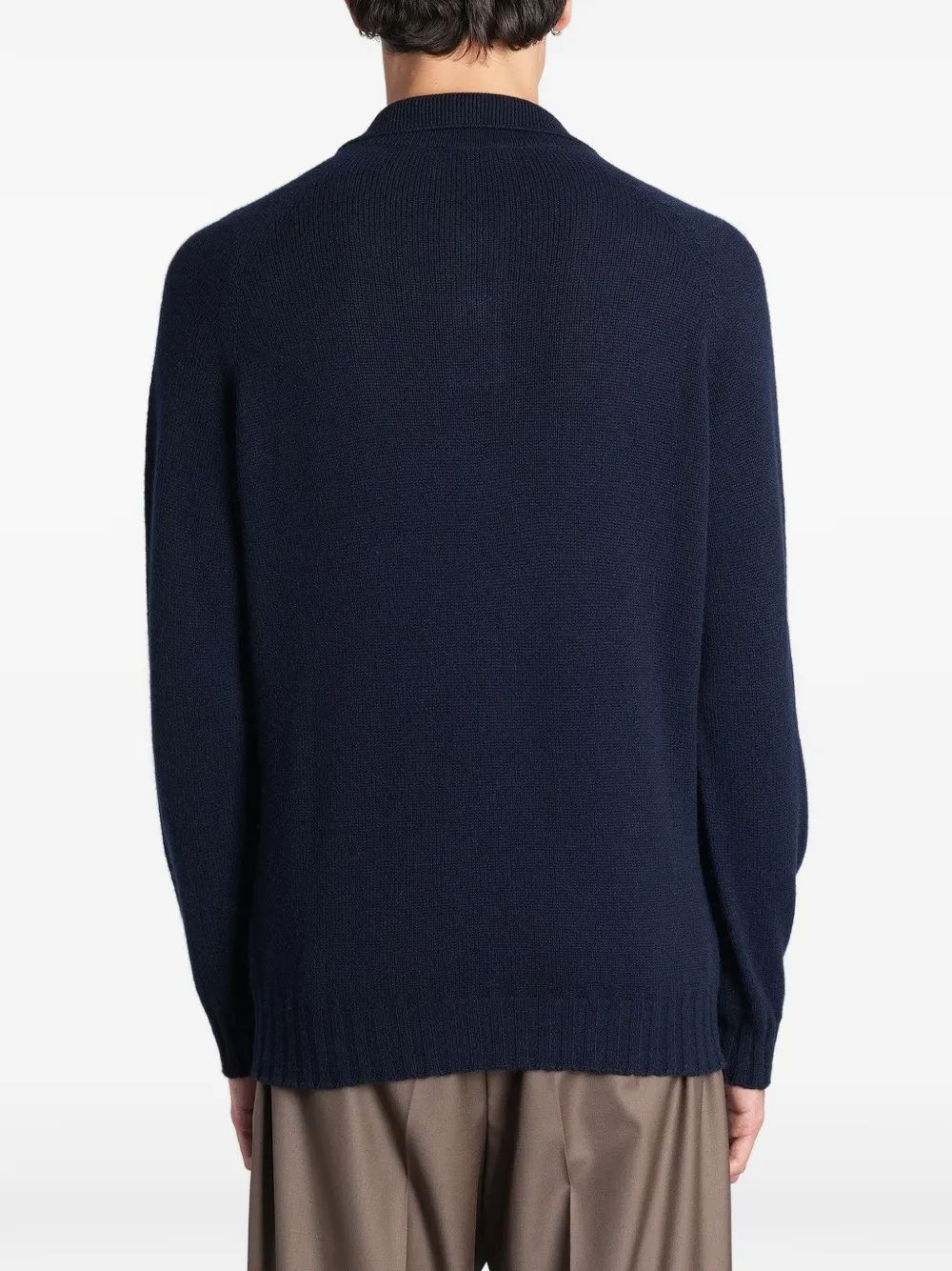 Tagliatore long-sleeve polo shirt Blauw