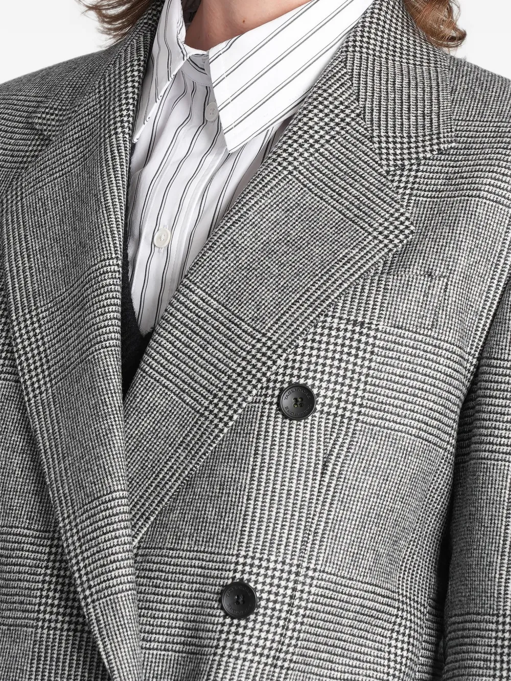 Tagliatore checked double-breasted blazer Grijs