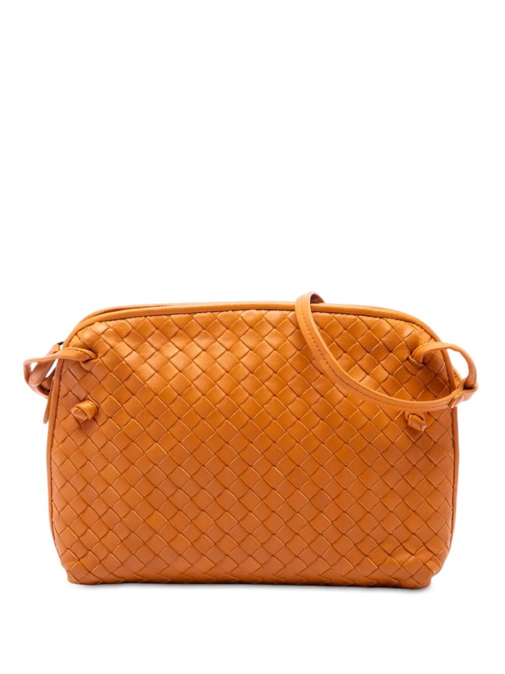 Bottega Veneta Pre-Owned 2011 Nappa Intrecciato Nodini crossbody bag - Orange