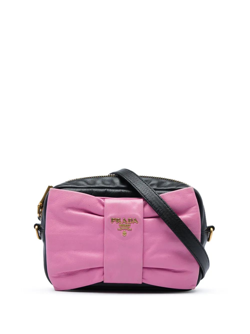 Prada Pre-Owned 2000-2013 Nappa Fiocco Bow crossbody bag - Nero