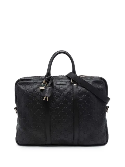 Gucci Pre-Owned 2016-2026 Guccissima business bag