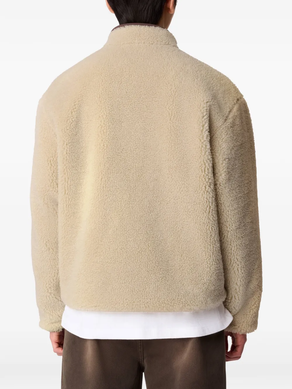 Axel Arigato Moss fleece jack met vlakken Beige