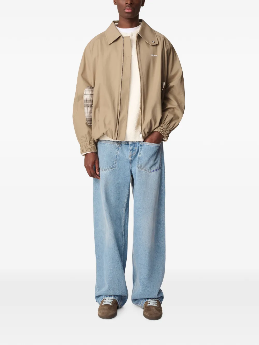Axel Arigato Nest jack met logo-print Beige